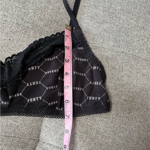 Savage X Fenty Lavender Trim Cotton Bralette Sz L - Picture 3 of 4